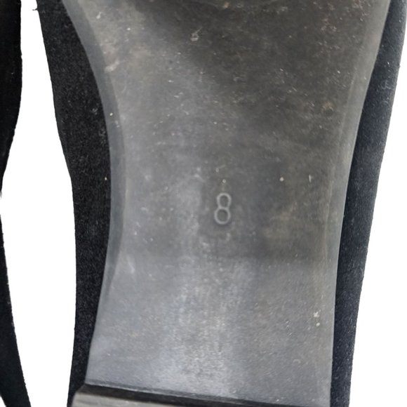 Limelight Faux Suede Loafers Women's Size 8 Black - Picture 5 of 11